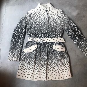 Desigual lip print trench coat